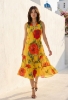 Picture of Marigold Sunset Rose Midi Dress