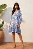 Picture of Indigo Haven Printed Flare Dress