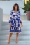Picture of Blue Tile Pattern Resort Midi