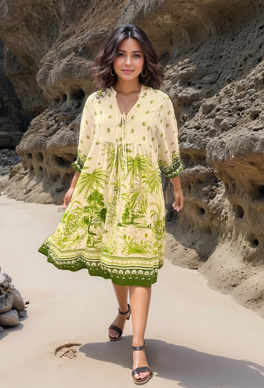 Picture of Island Sketch Scenic Dress