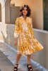 Picture of Golden Baroque Mosaic Dress